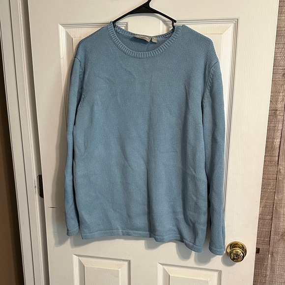 Croft & Barrow Women's Light Blue Crewneck Sweater - Picture 1 of 6